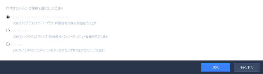 動画作成（出力設定）
